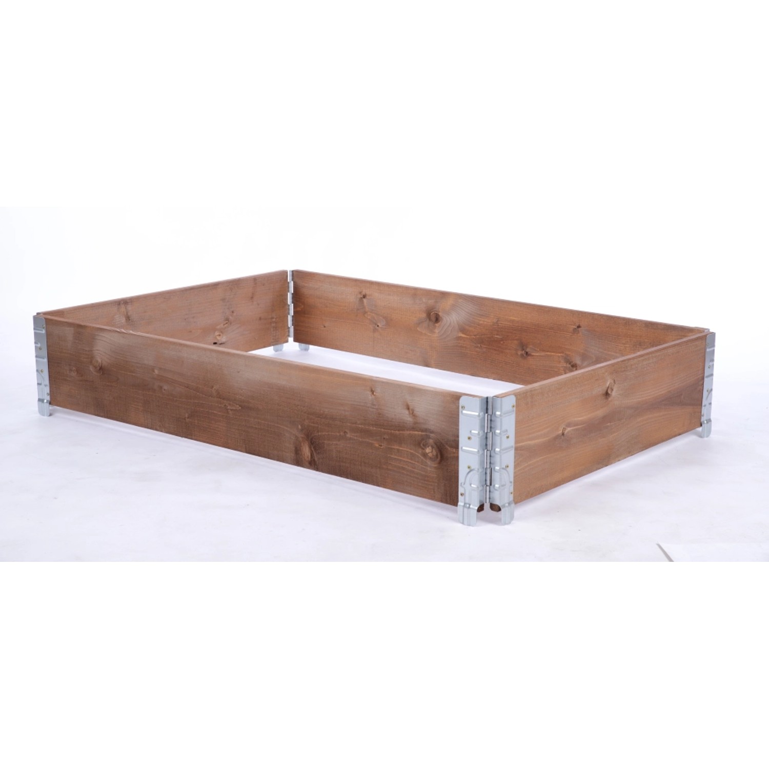 PROREGAL Hochbeetkisten GrowBox HxBxT 20x120x80cm 1 Ebene Holz Braun