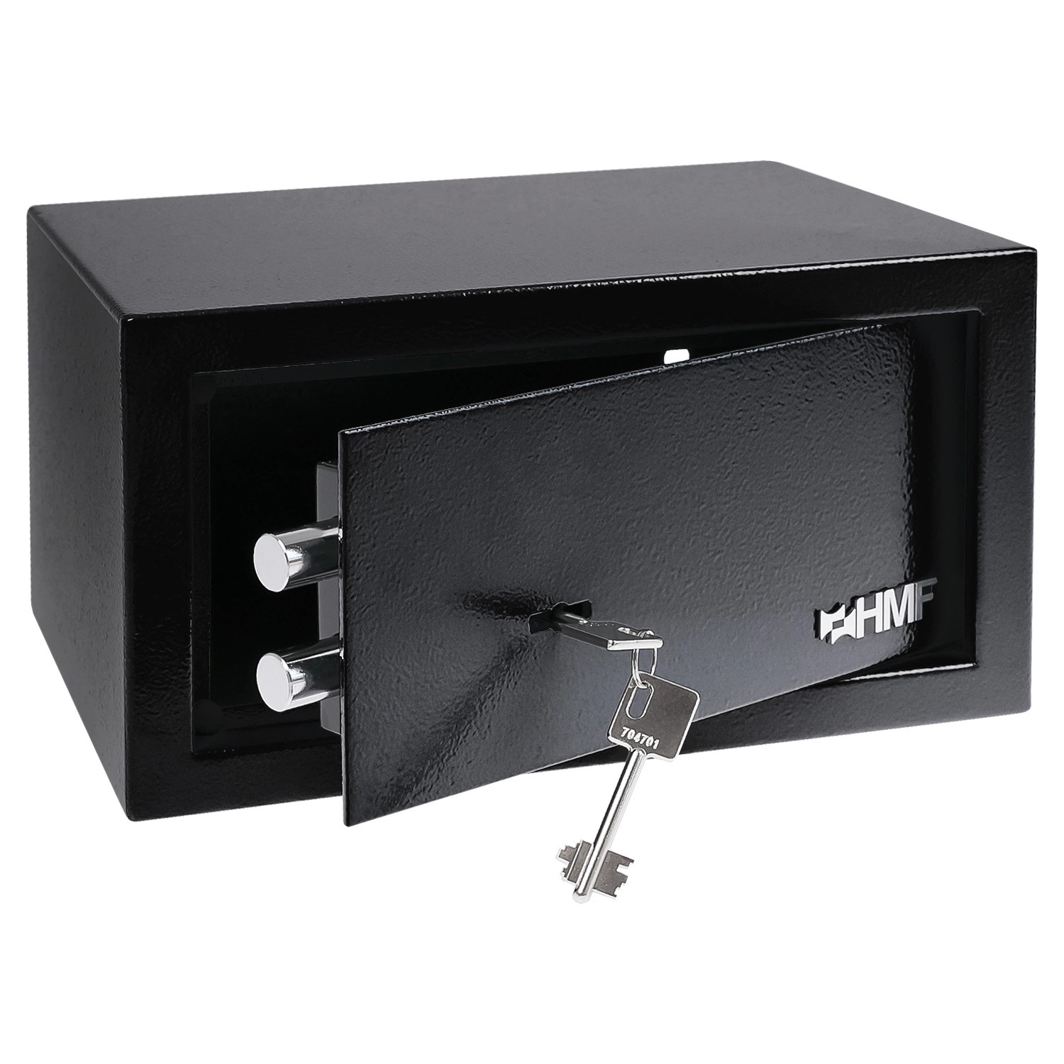 HMF 49217-02 Safe Tresor Schlüssel Möbeltresor 31 x 17 x 25 cm Schwarz