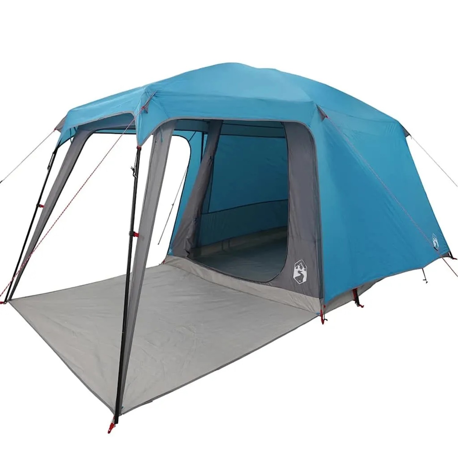 vidaXL Campingzelt mit Vorzelt 5 Personen Blau Wasserdicht 4009582