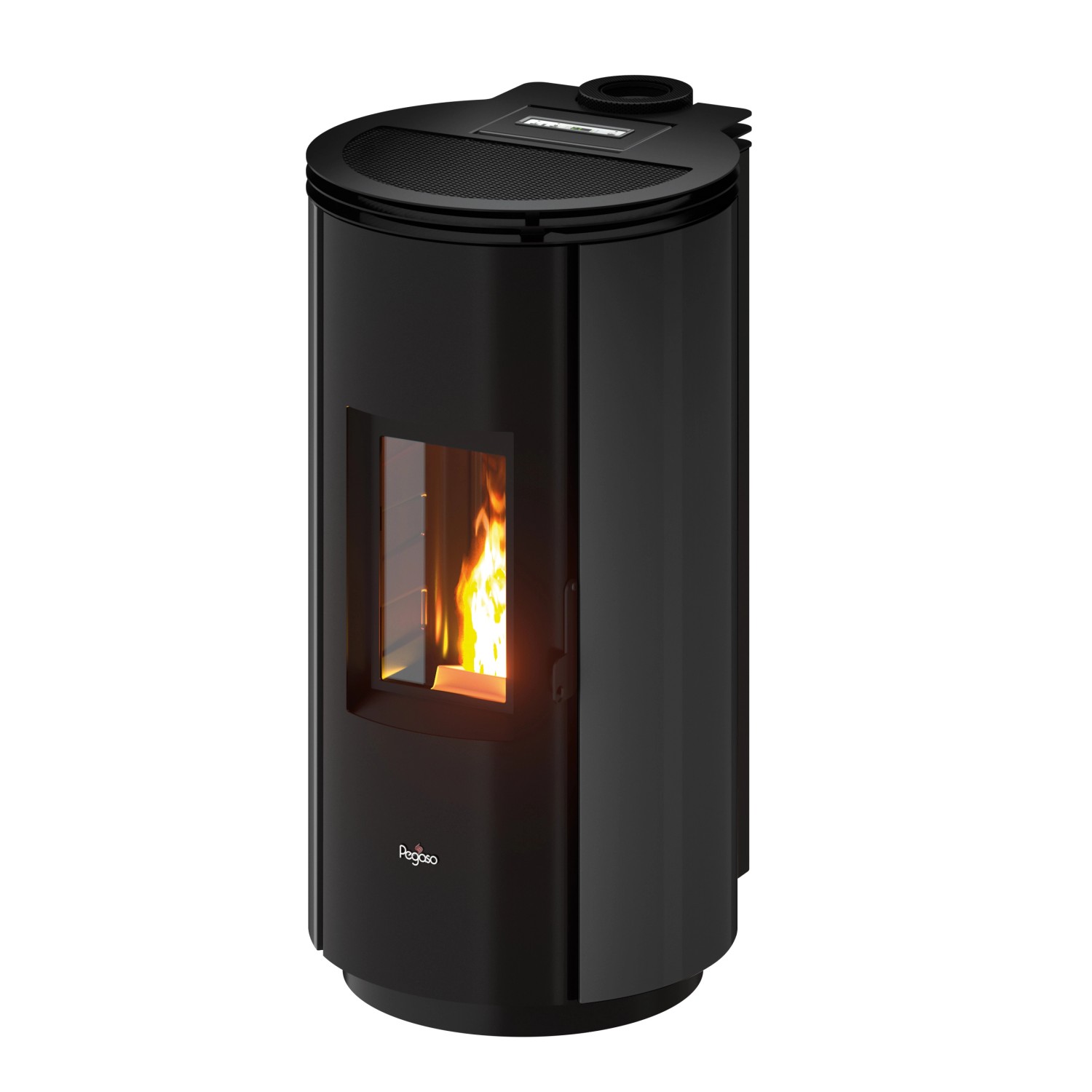 PEGASO Pelletofen Floyd Stahl Anthrazit 7,7 kW mit Automatik