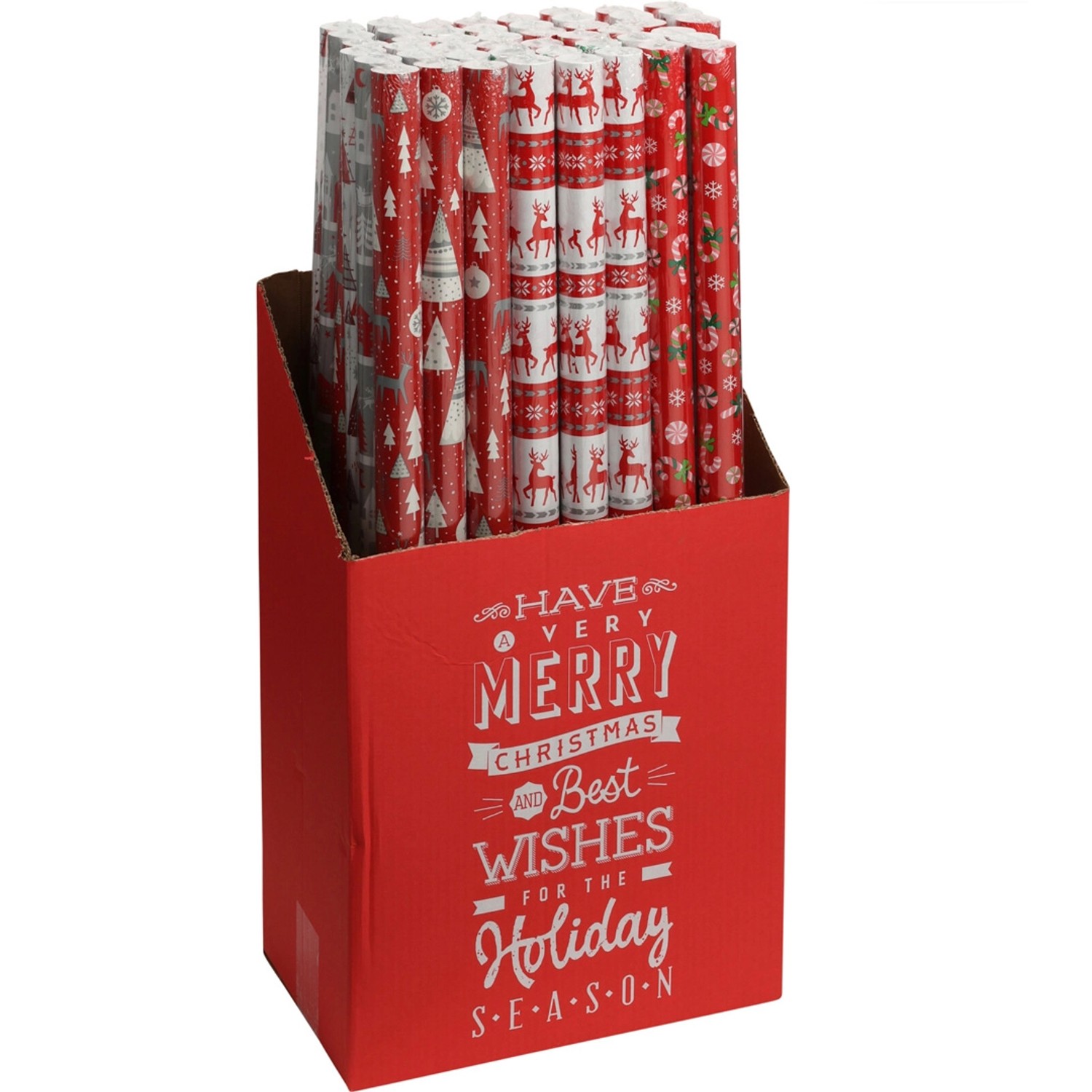 Geschenkpapier Weihnachten 150 cm x 70 cm 3-fach sortiert