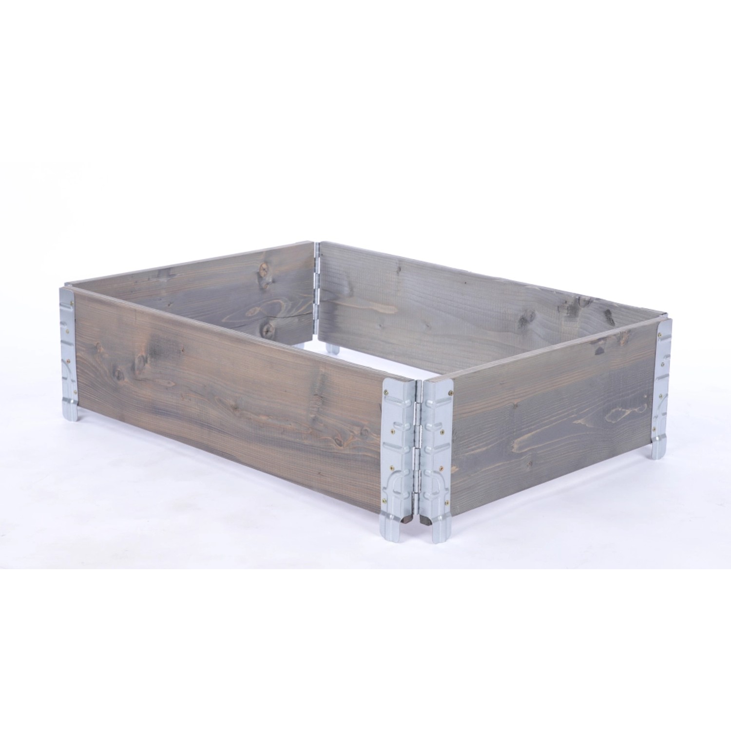 PROREGAL Hochbeetkisten GrowBox HxBxT 20x60x80 cm 1 Ebene Holz Grau