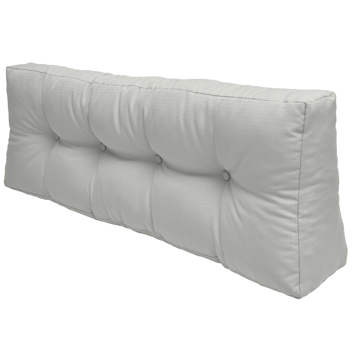 Beautissu ECO Elements Palettenkissen Rücken 120x40x10cm Hellgrau