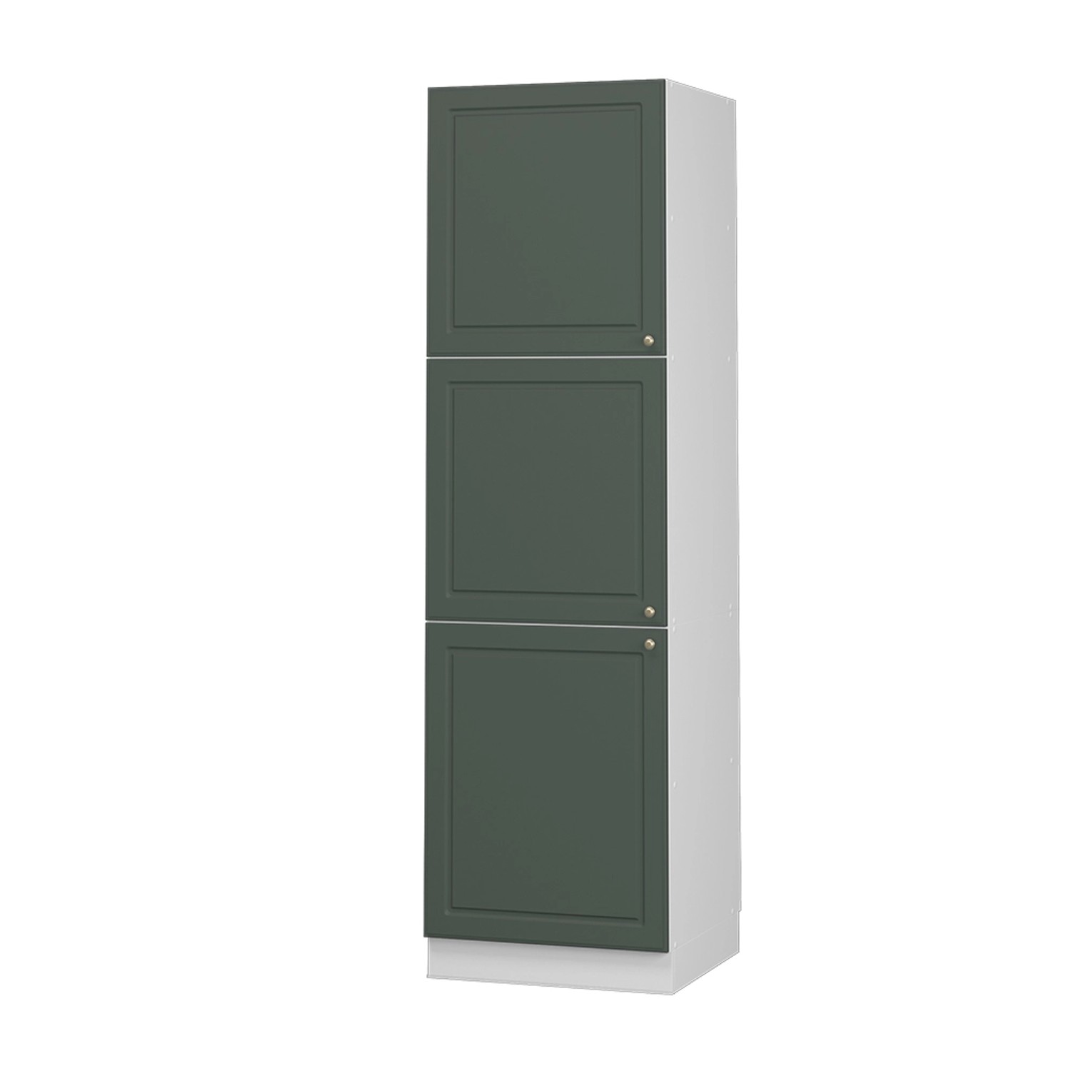 Vicco Herdumbauschrank Fame-Line Herdschrank Grün-Gold Landhaus/Weiß 60 cm