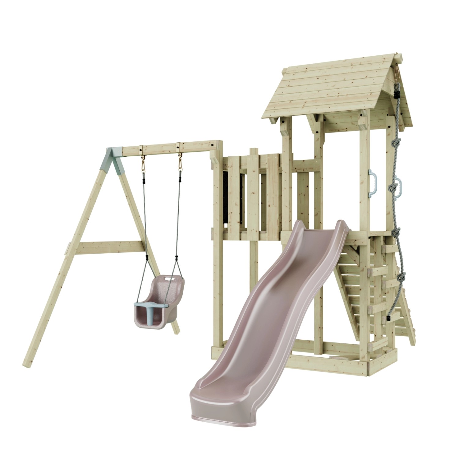 PolarPlay Babyschaukel Bergen Altrosa