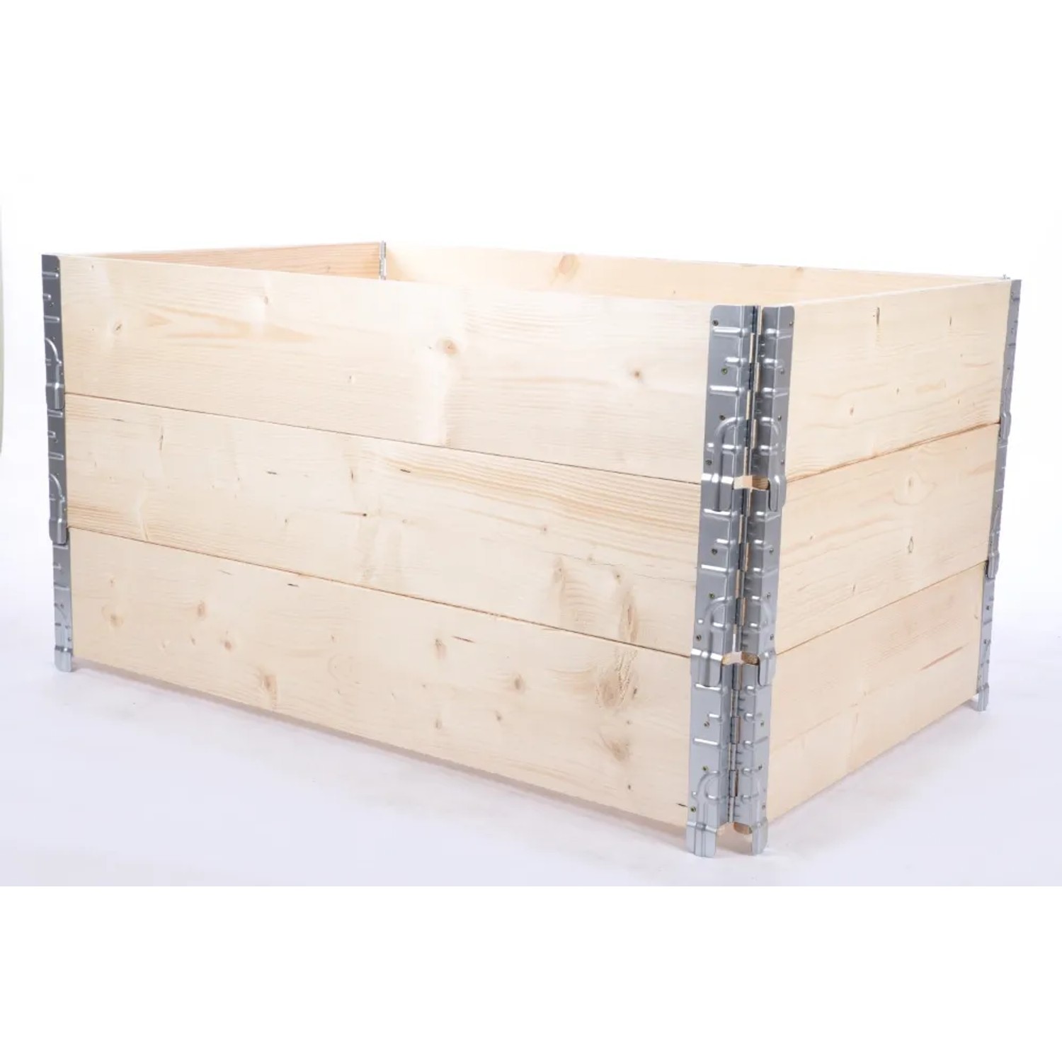 PROREGAL Hochbeetkisten GrowBox 60x120x80cm 3 Ebenen Holz Imprägniert