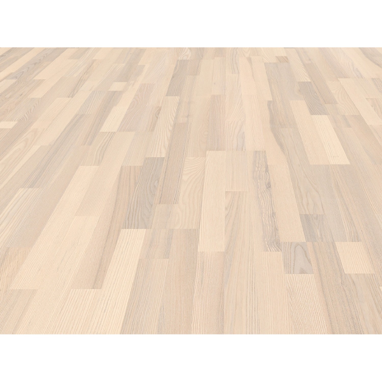 Living by Haro Parkett Esche Weiß versiegelt