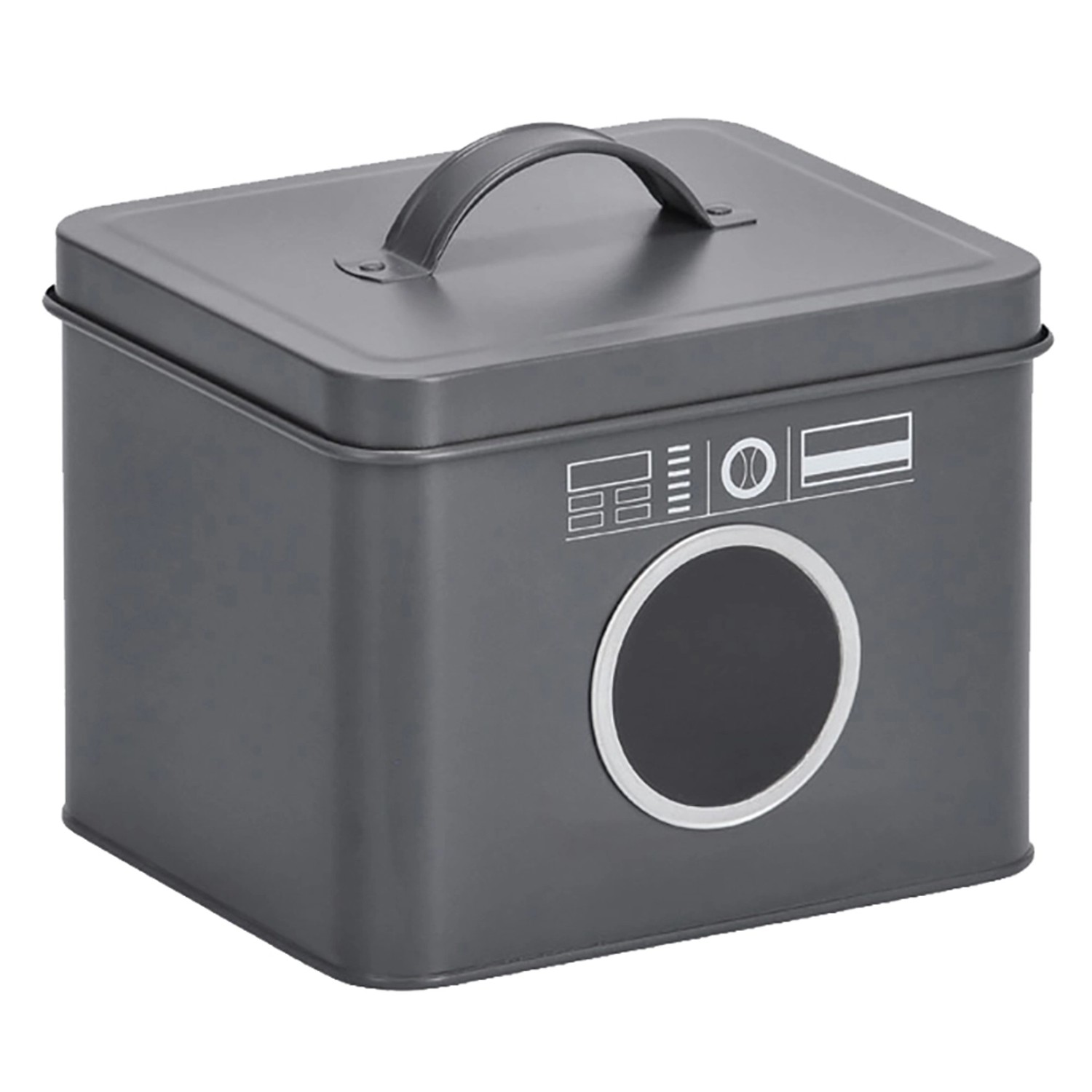 Zeller Present Waschpulver-Box Metall Anthrazit 3 l