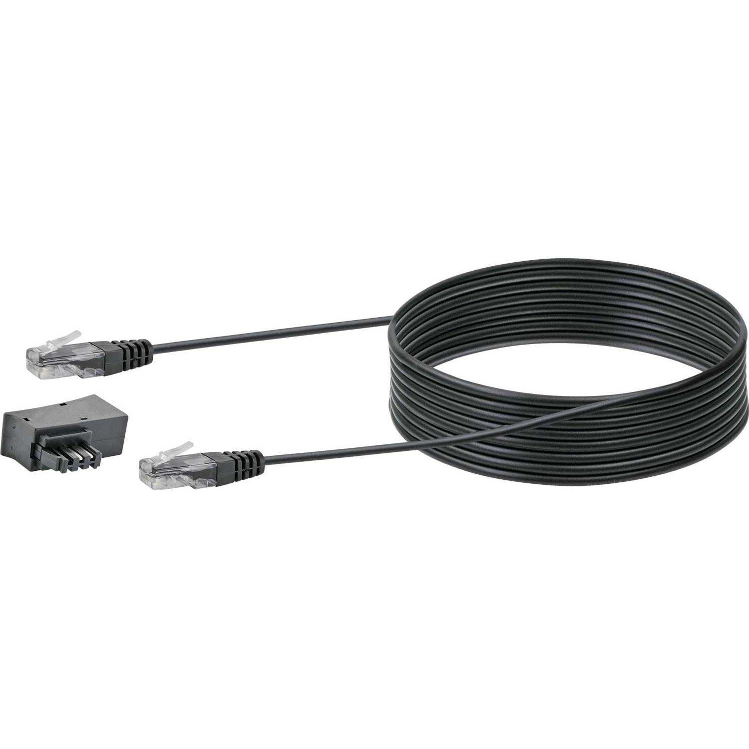 Schwaiger Steckeradapter mit Modemkabel TAE/DSL