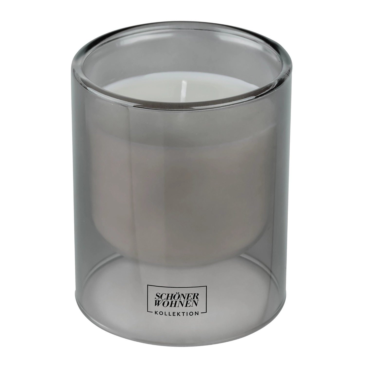 Schöner Wohnen Duftkerze L Cedar im Glas Grau Ø 9 cm x 11 cm