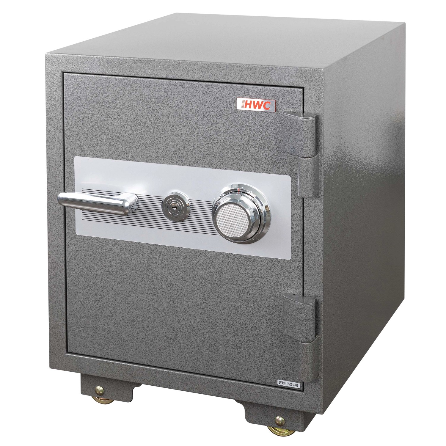 PROREGAL Tresor Mit Doppelbolzenverriegelung HxBxT 60x46x47cm 72Kg Metall 39L Feuerfest 60Min Safe Geldschrank Grau