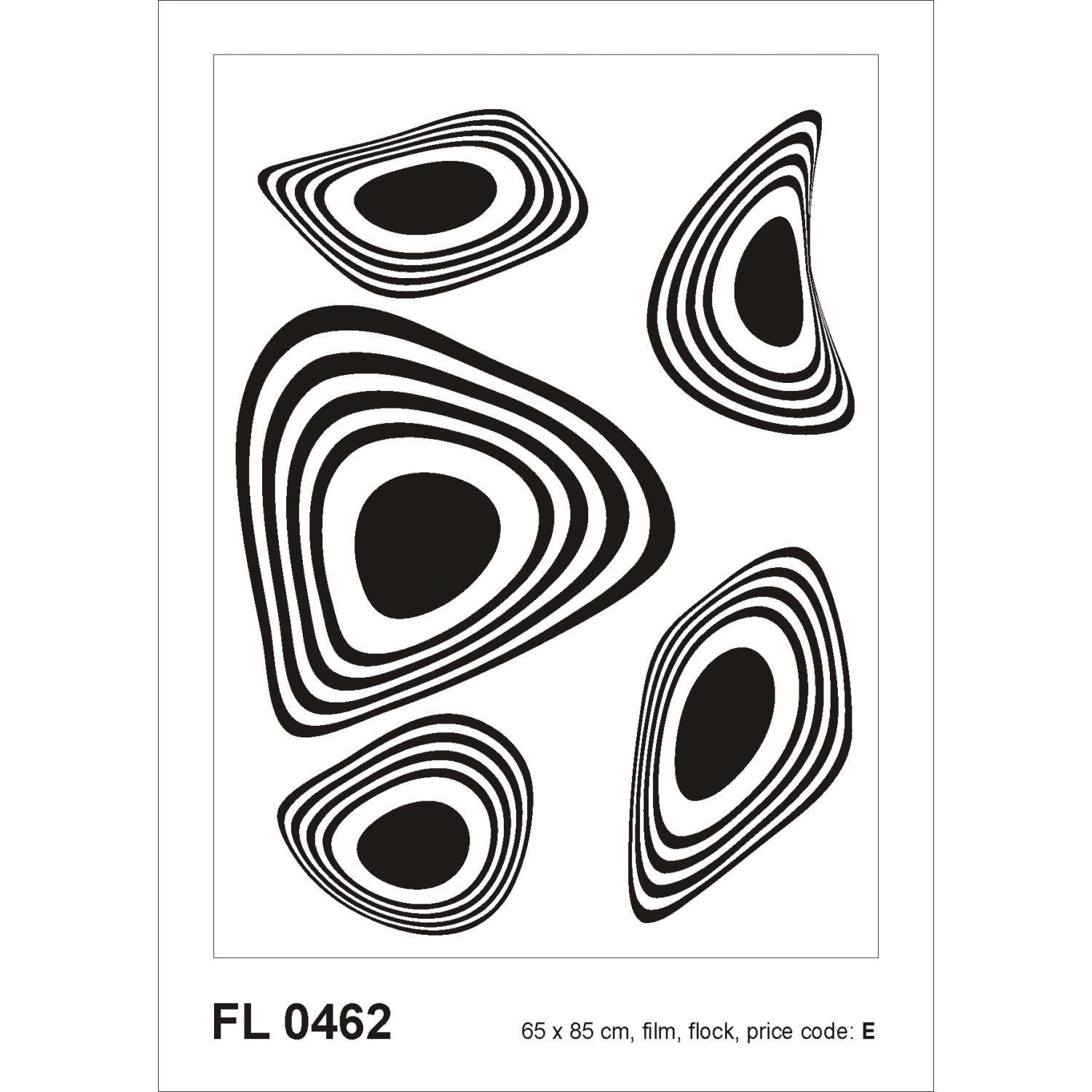 Sanders & Sanders Wandtattoo Figurative Motive Schwarz-Weiß 65 x 85 cm 600288