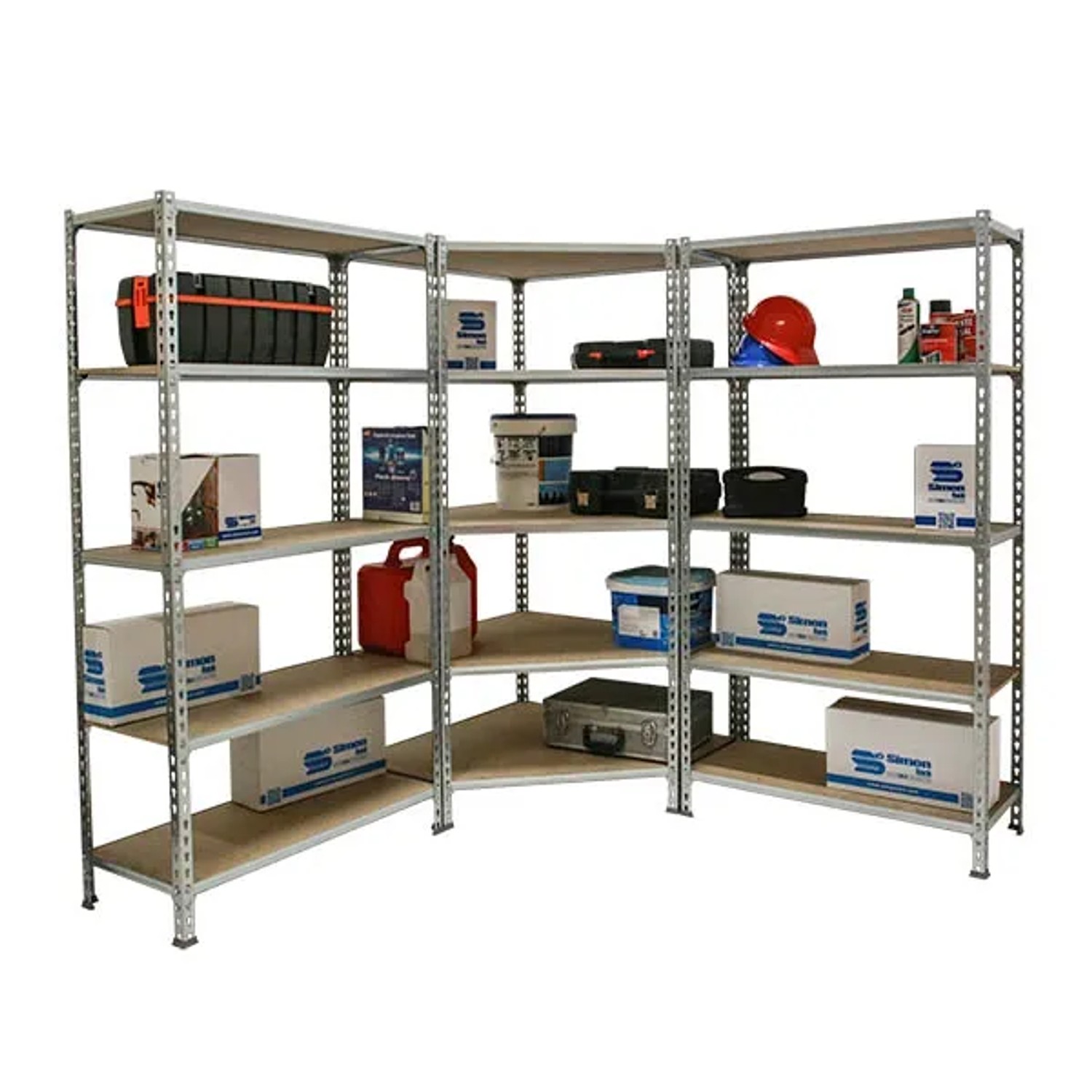 PROREGAL Mega Deal 1x Eckregal & 2x Schwerlastregal Muli HxBxT 180 x 180 x 40 cm Fachlast 200 kg Verzinkt PROREGAL Mega Deal 1x Eckregal + 2x Schwerlastregal Muli HxBxT 180 x 180 x 40 cm Fachlast 200 kg Verzinkt