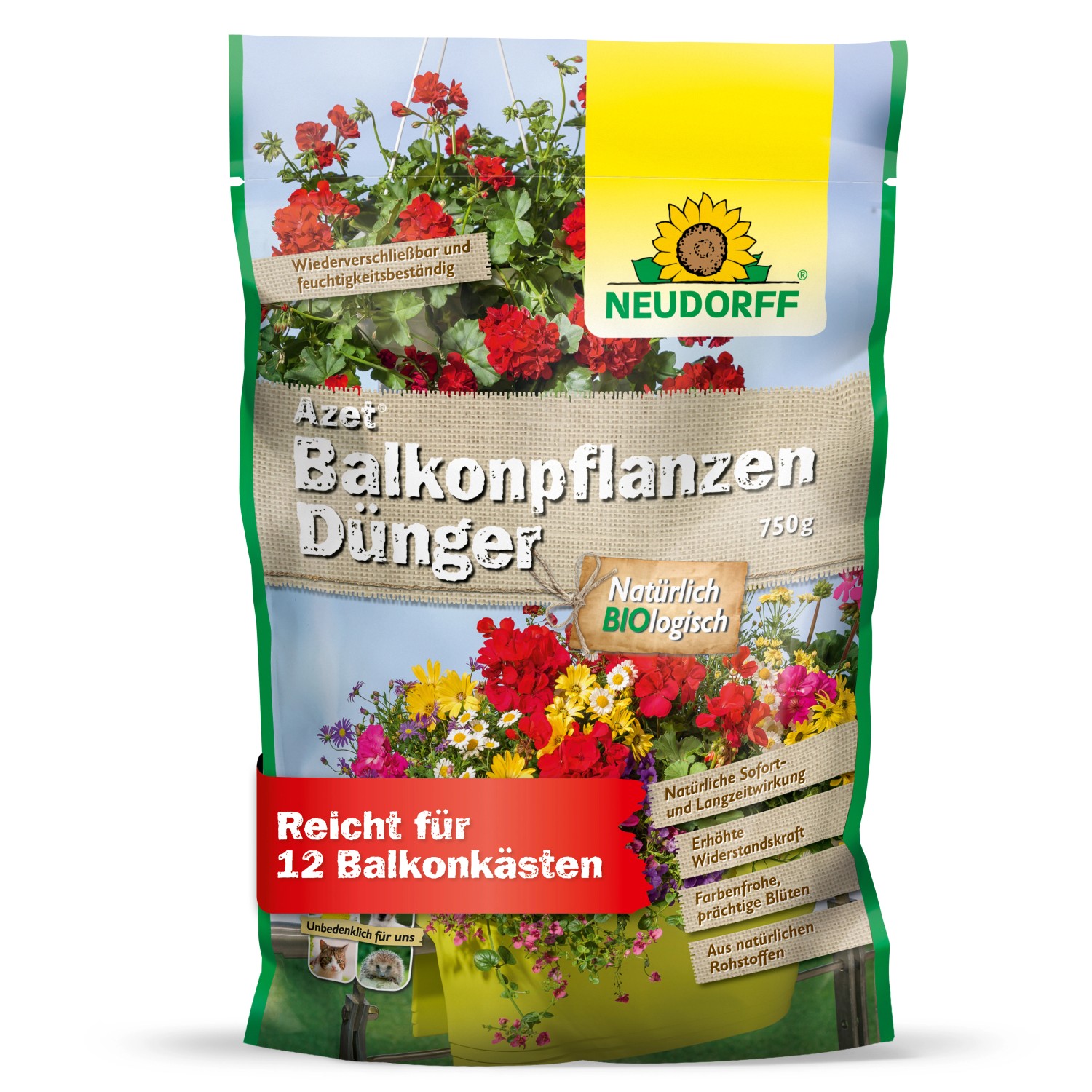 Neudorff Azet Balkonpflanzen-Dünger 750 g