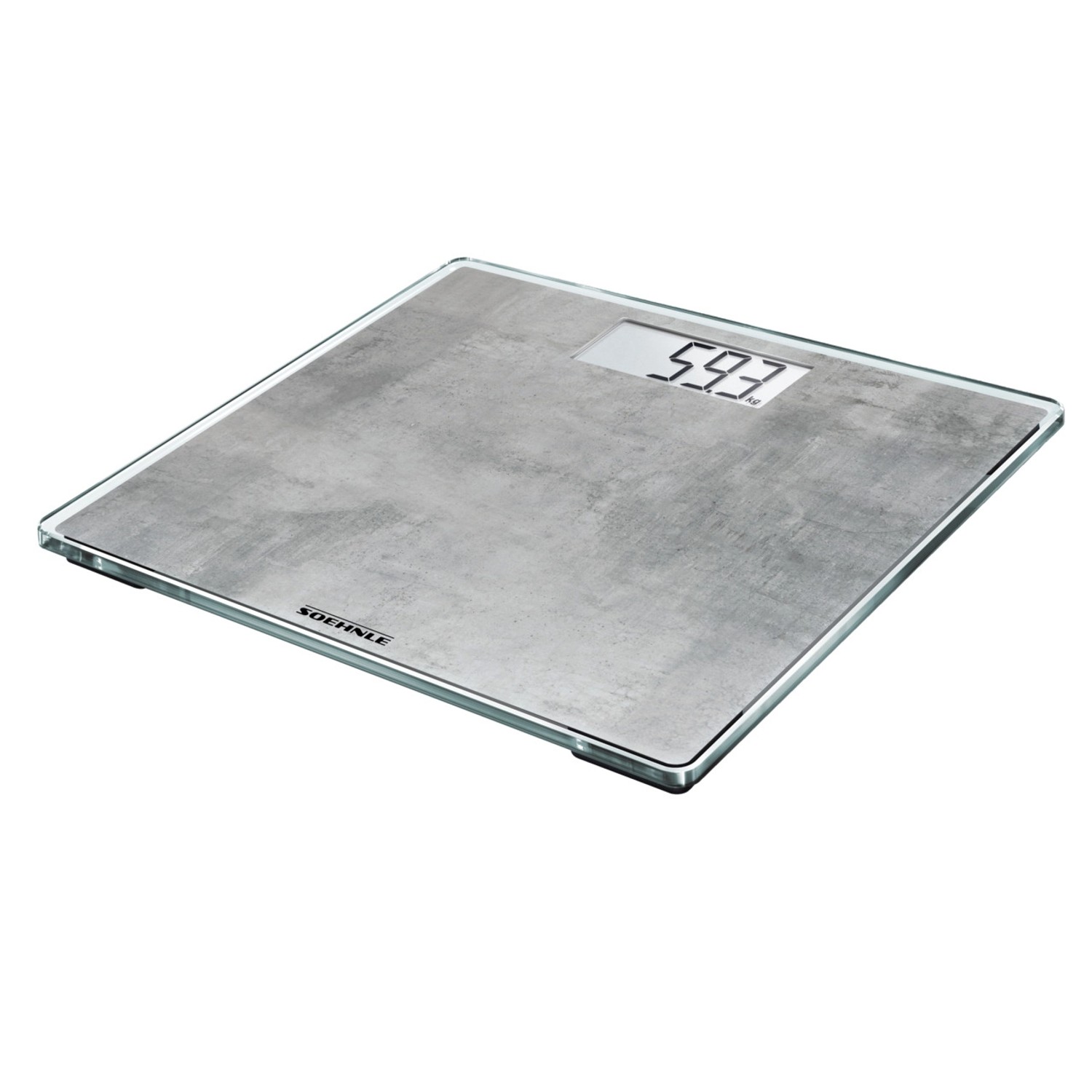 Leifheit Personenwaage Digital Style Sense Compact 300 Concrete 29 x 29 cm Grau