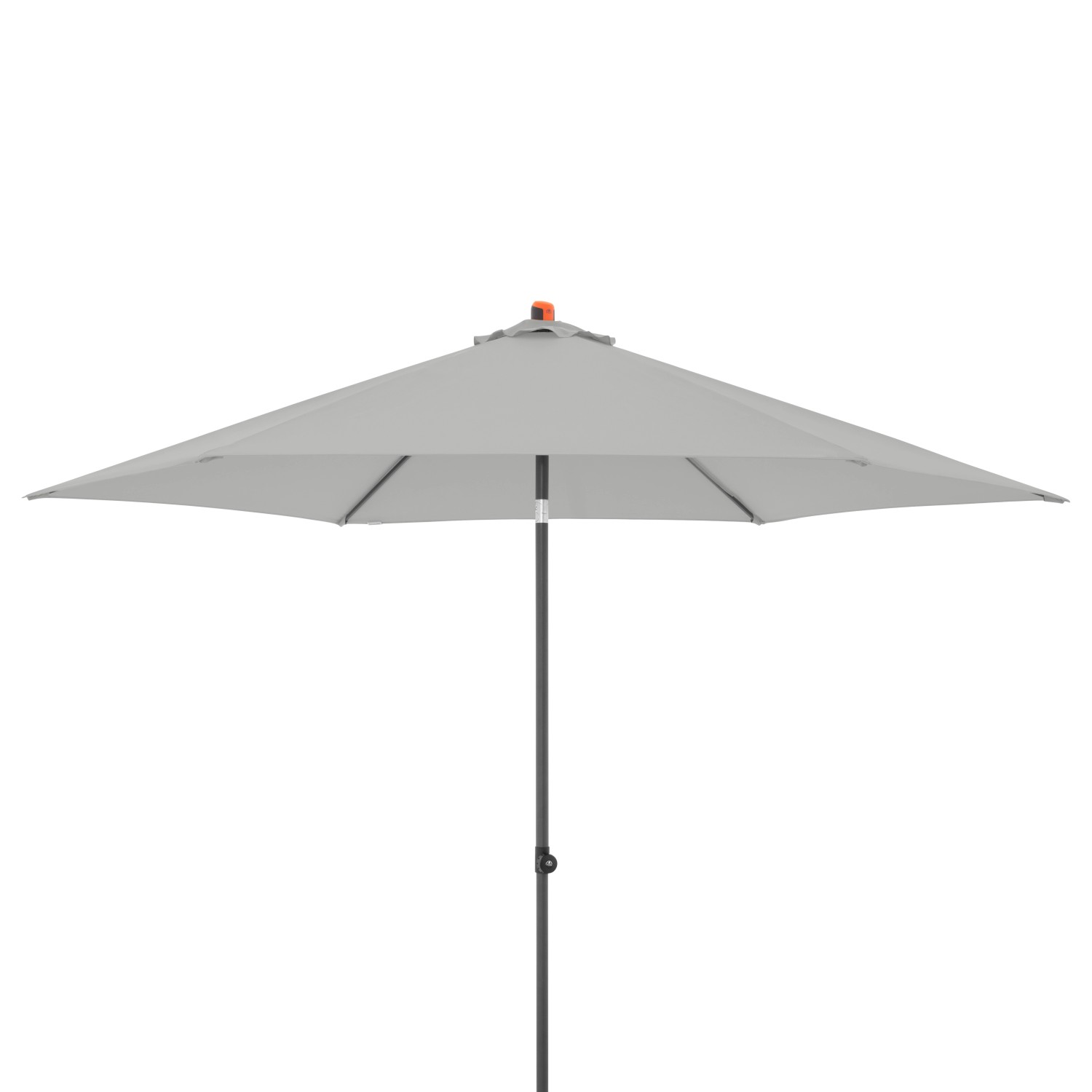 Doppler Marktschirm MyZone Hellgrau mit Push-Up Mechanik