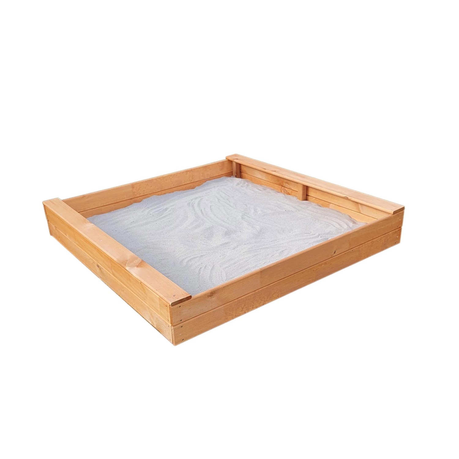 Promadino Sandkasten Multi Basis Kiefernholz (BxTxH) 140 cm x 140 cm x 22 cm
