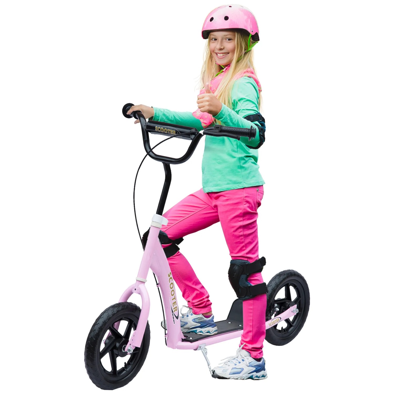HOMCOM Kinderroller mit Hinterbremse