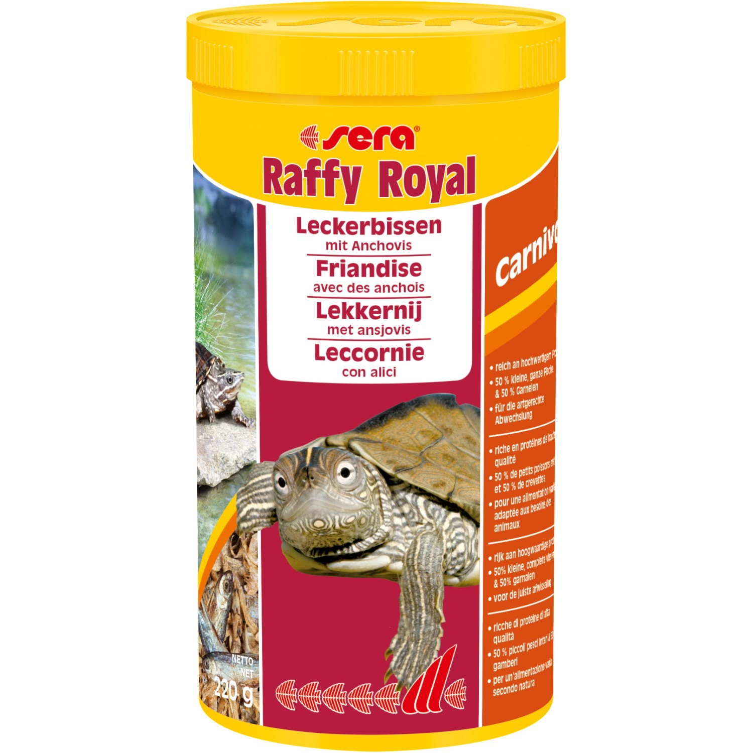 Sera Reptilienfutter Raffy Royal Nature 1.000 ml 220 g