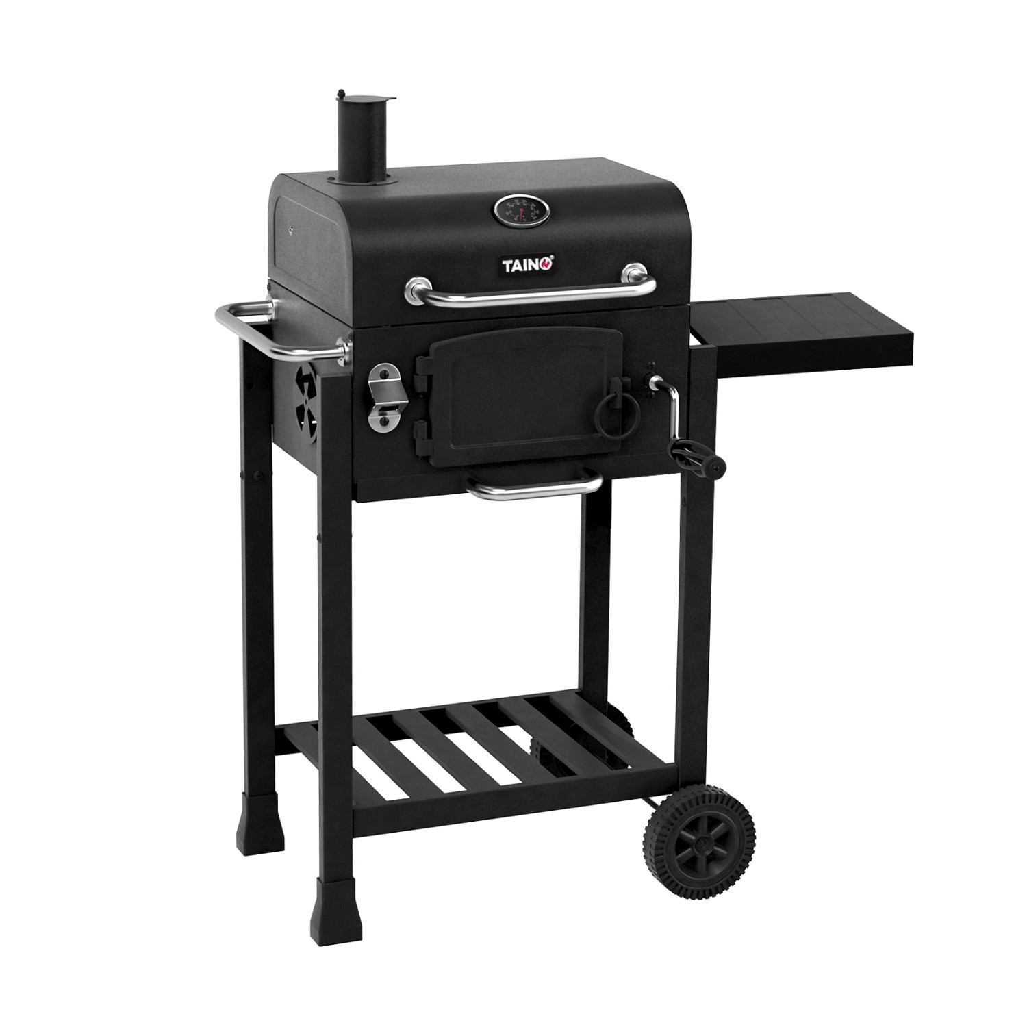 Taino Hero Holzkohlegrill Smoker BBQ Grillwagen Grillkamin Standgrill Räucherofen