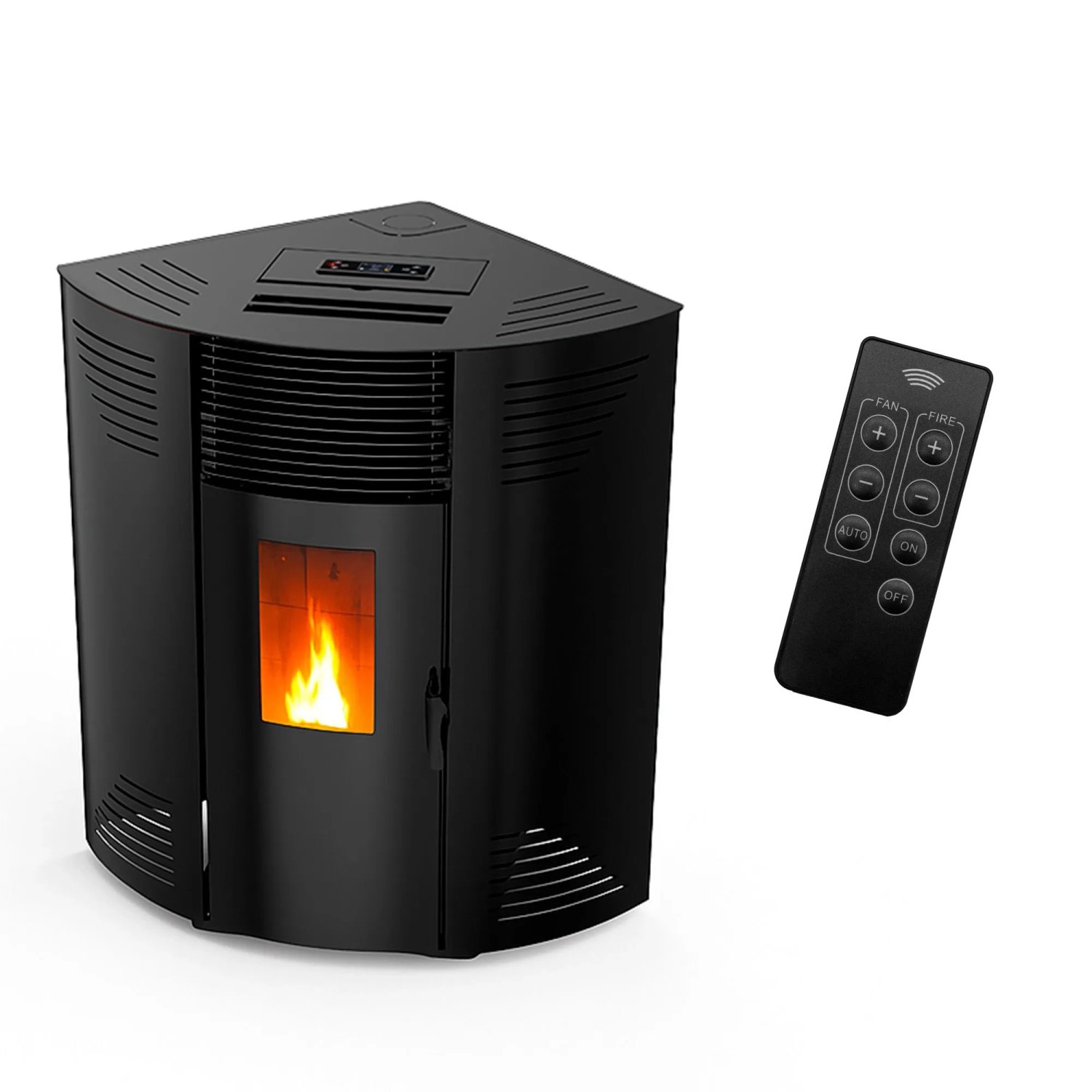 Sannover Eck-Pelletofen Iseos 12,2 kW Schwarz