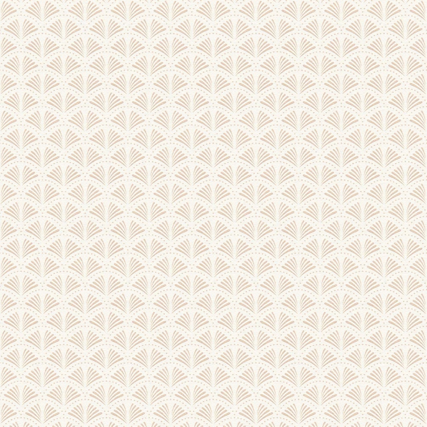 Bricoflor 20er Jahre Tapete in Weiß und Rosé Helle Art Déco Tapete Ideal für Wohnzimmer und Schlafzimmer Elegante Ornament Vliestapete mit Vinyl