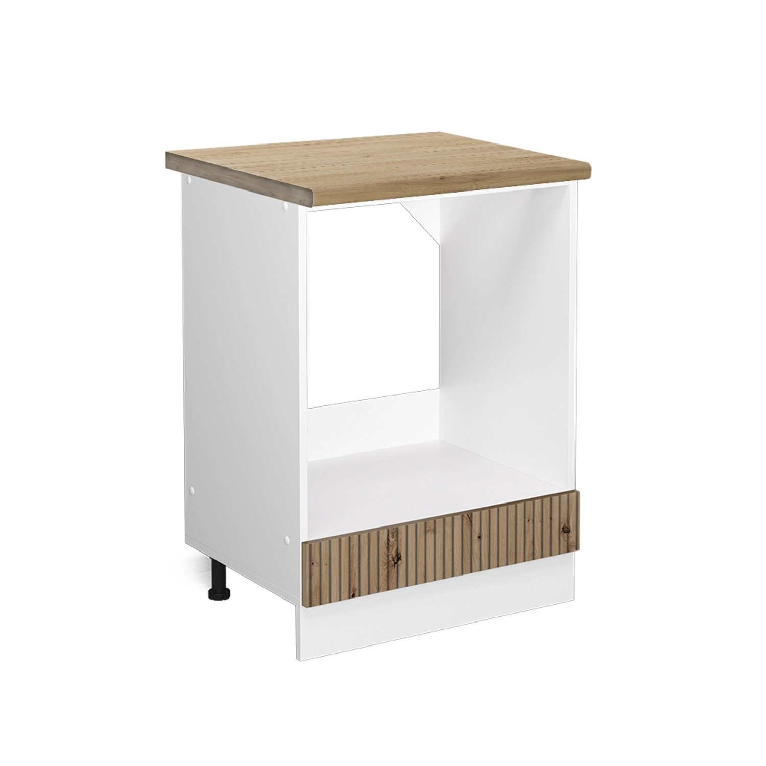 Vicco Herdumbauschrank R-Line Herdschrank Artisan-Eiche/Weiß 60 cm AP Eiche