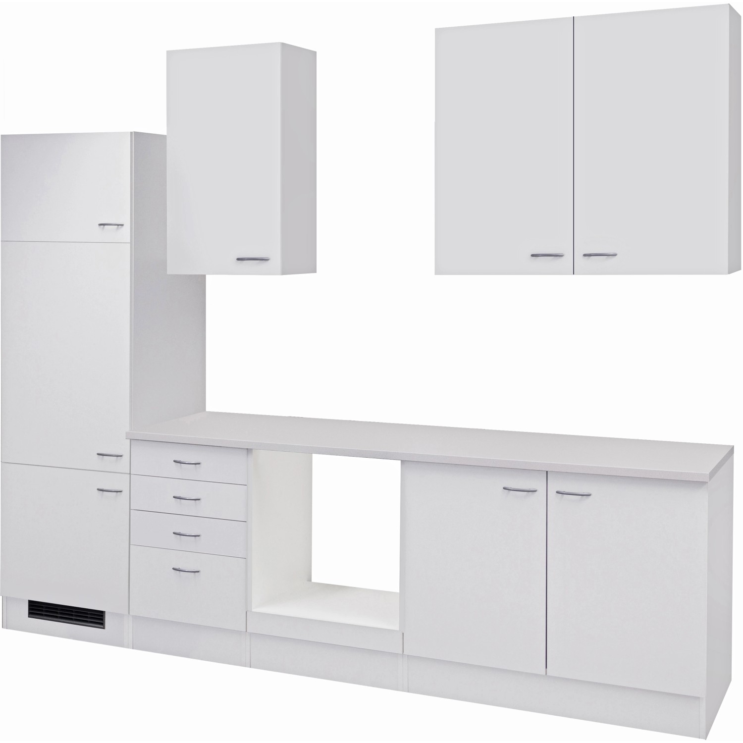 Flex-Well Classic Küchenzeile Wito 270 cm ohne E-Geräte Weiß