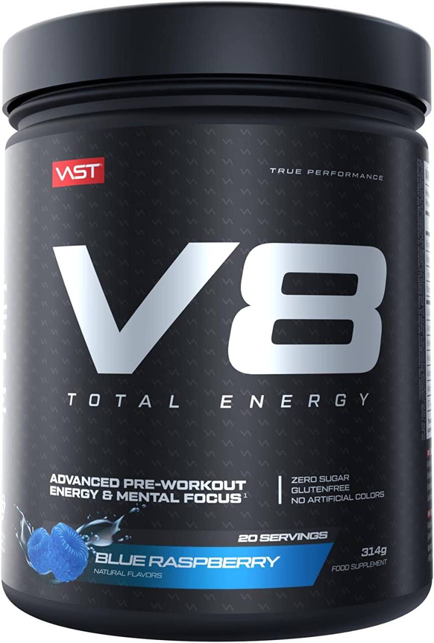 VAST Sports V8 Total Energy Preworkout Booster 314 g Dose