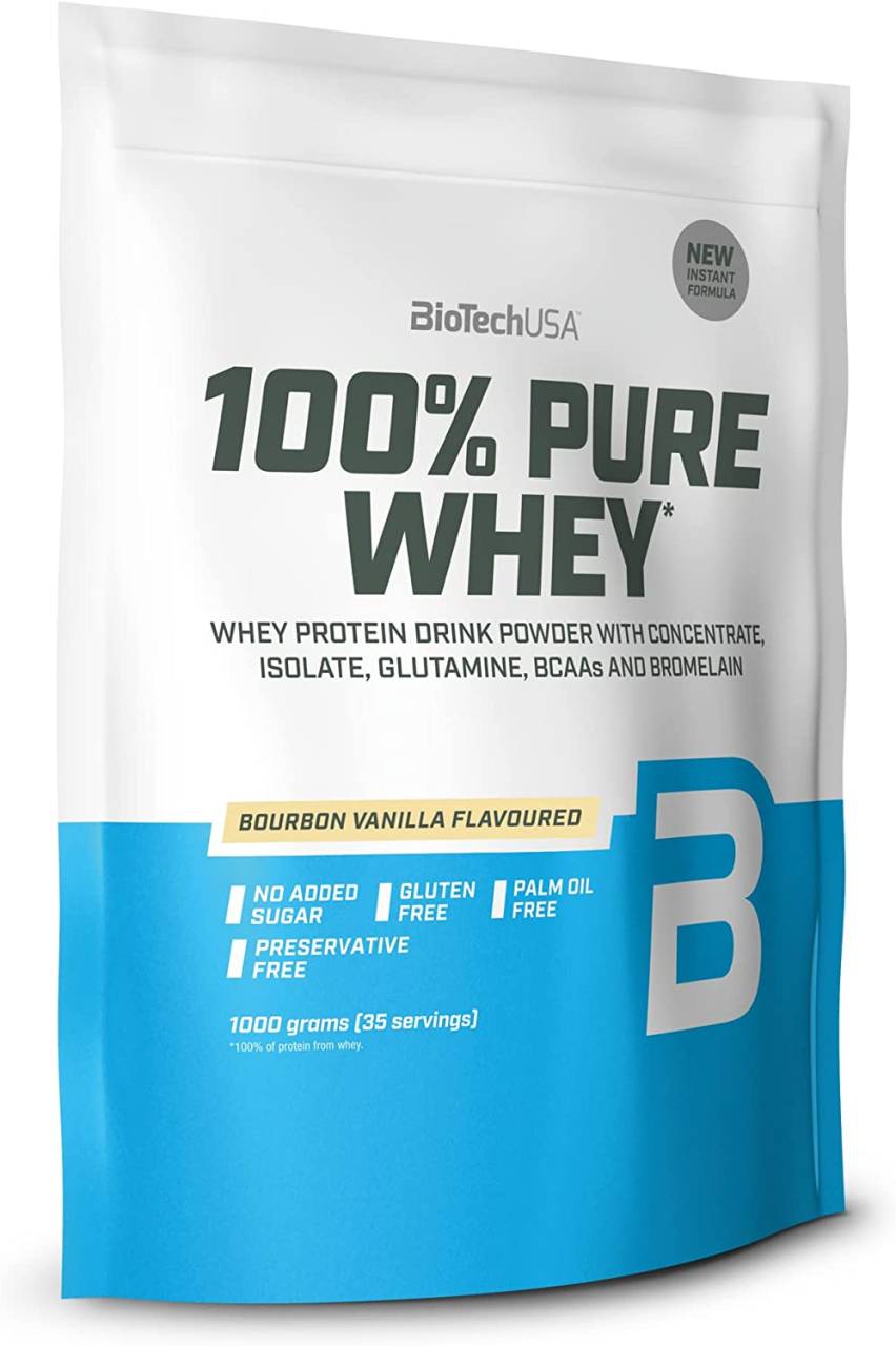 Biotech USA Eiweiß 100% Whey Protein 1000g Beutel