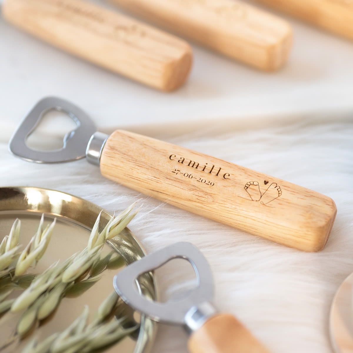 Flaschenöffner graviert- 12 Stück