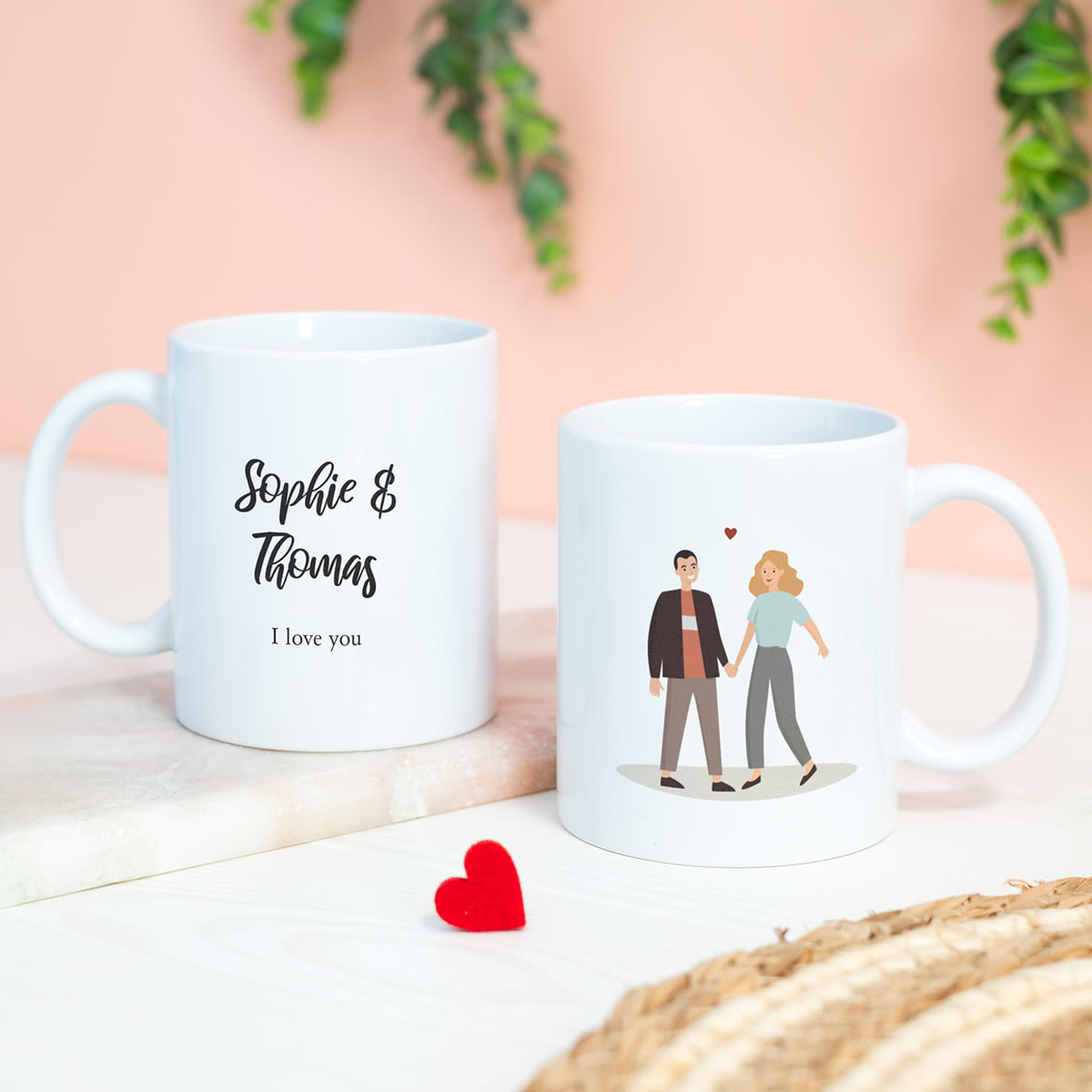 Partnertasse personalisiert - Set 2 Stk.