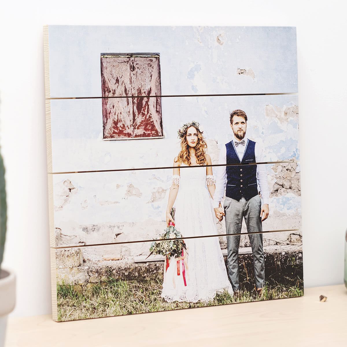 Foto auf Holzlatten 39 x 39 cm