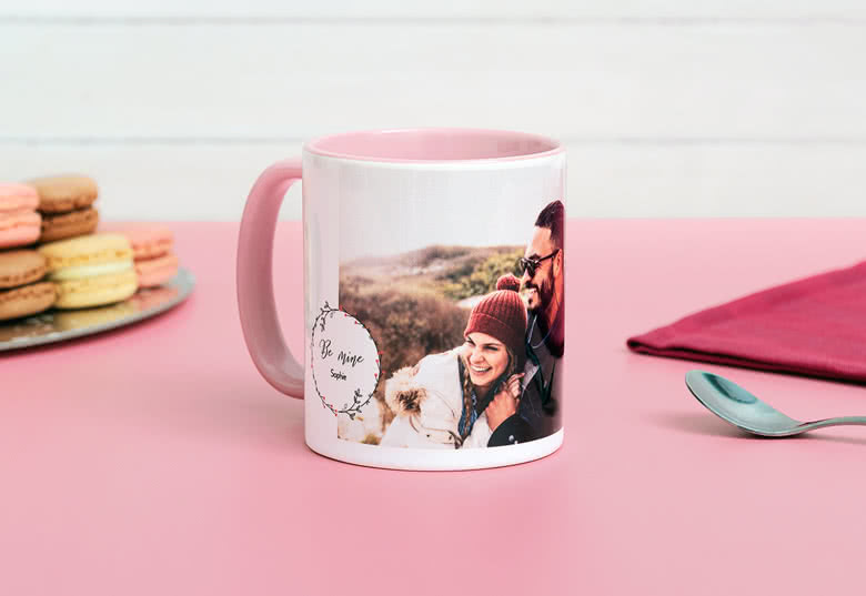Farbige Tasse Rosa