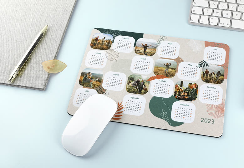 Mousepad mit Kalender