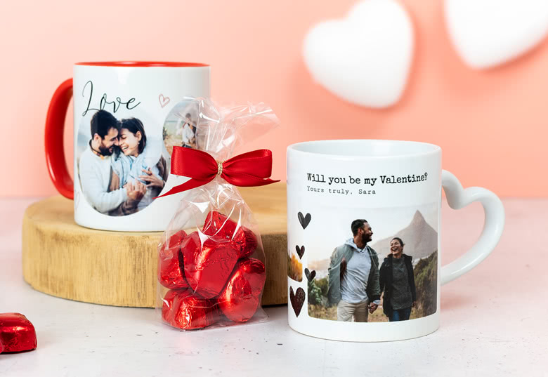 Herztasse mit Foto personalisiert