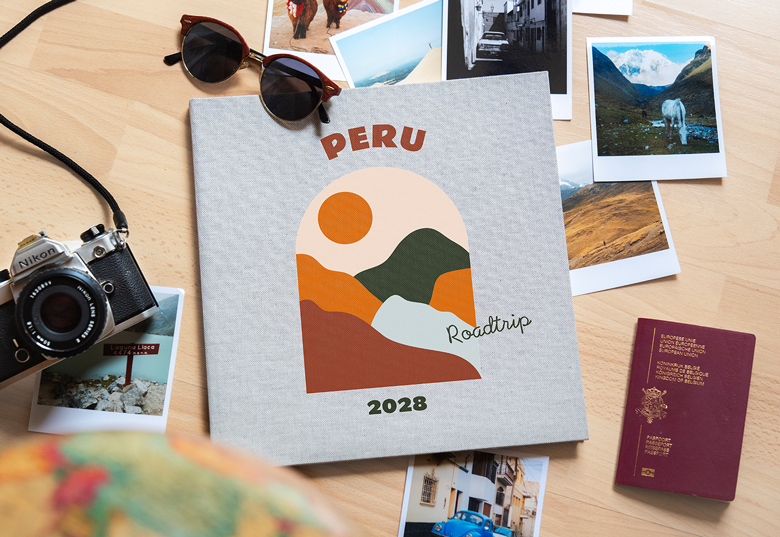 Fotobuch XL Quadrat - Hardcover Leinen mit Foto