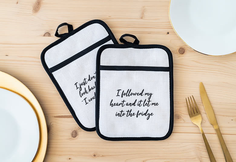 Personalisierte Topflappen mit Foto - 2 Stk.