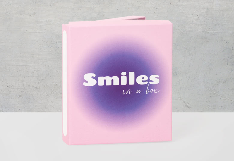 Fotos in der Box Blumen - Smile