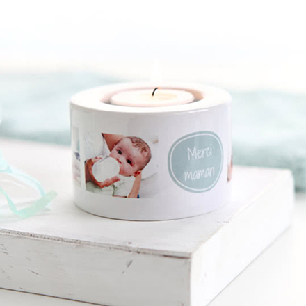 Windlicht Keramik zum Geburtstag