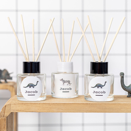 Raumduft Flakon Schwarz quadratisch - 12 Stk.