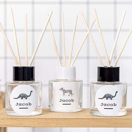 Raumduft Flakon Weiss quadratisch - 12 Stk.