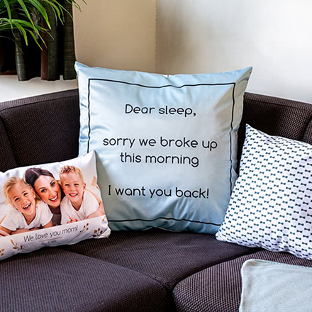 Fotokissen personalisiert (40x40 cm, doppelseitig bedruckt, Polyester, inkl. Füllung)