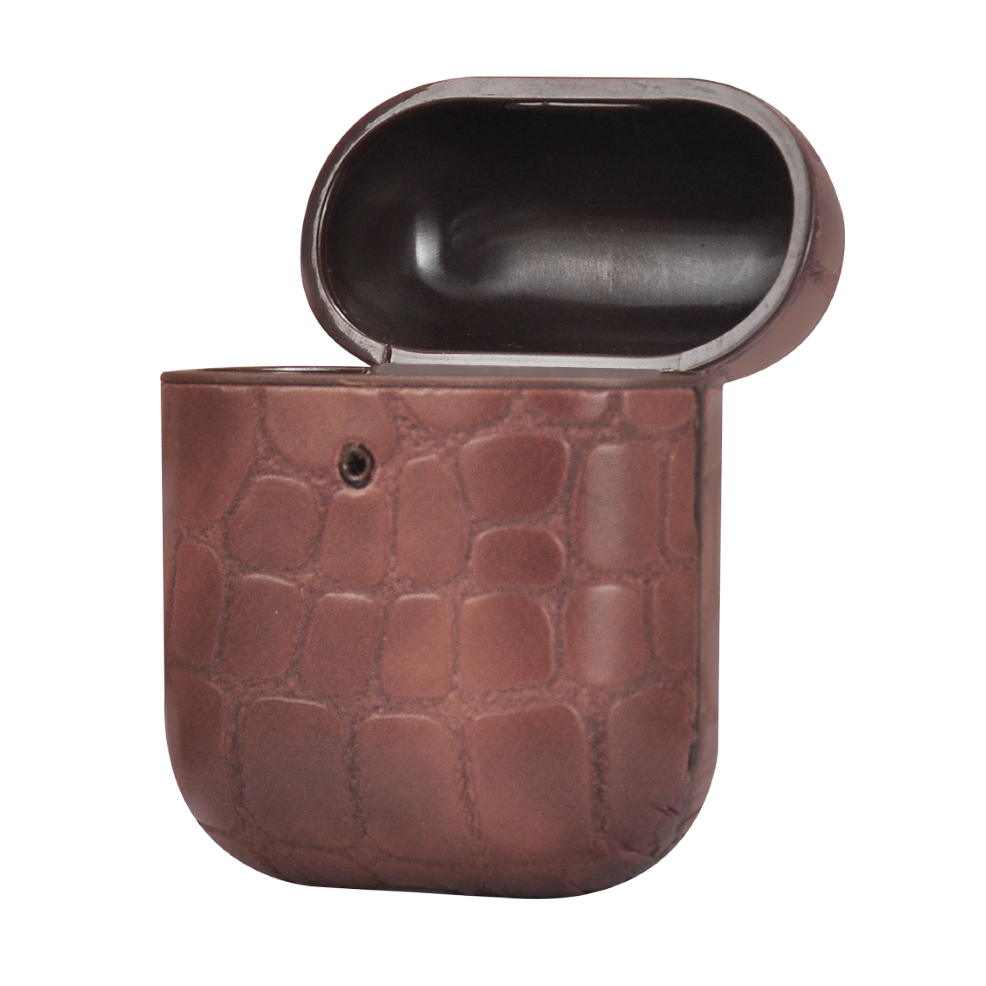 TERRATEC AirPods Case AirBox Stone Pattern Dark Brown