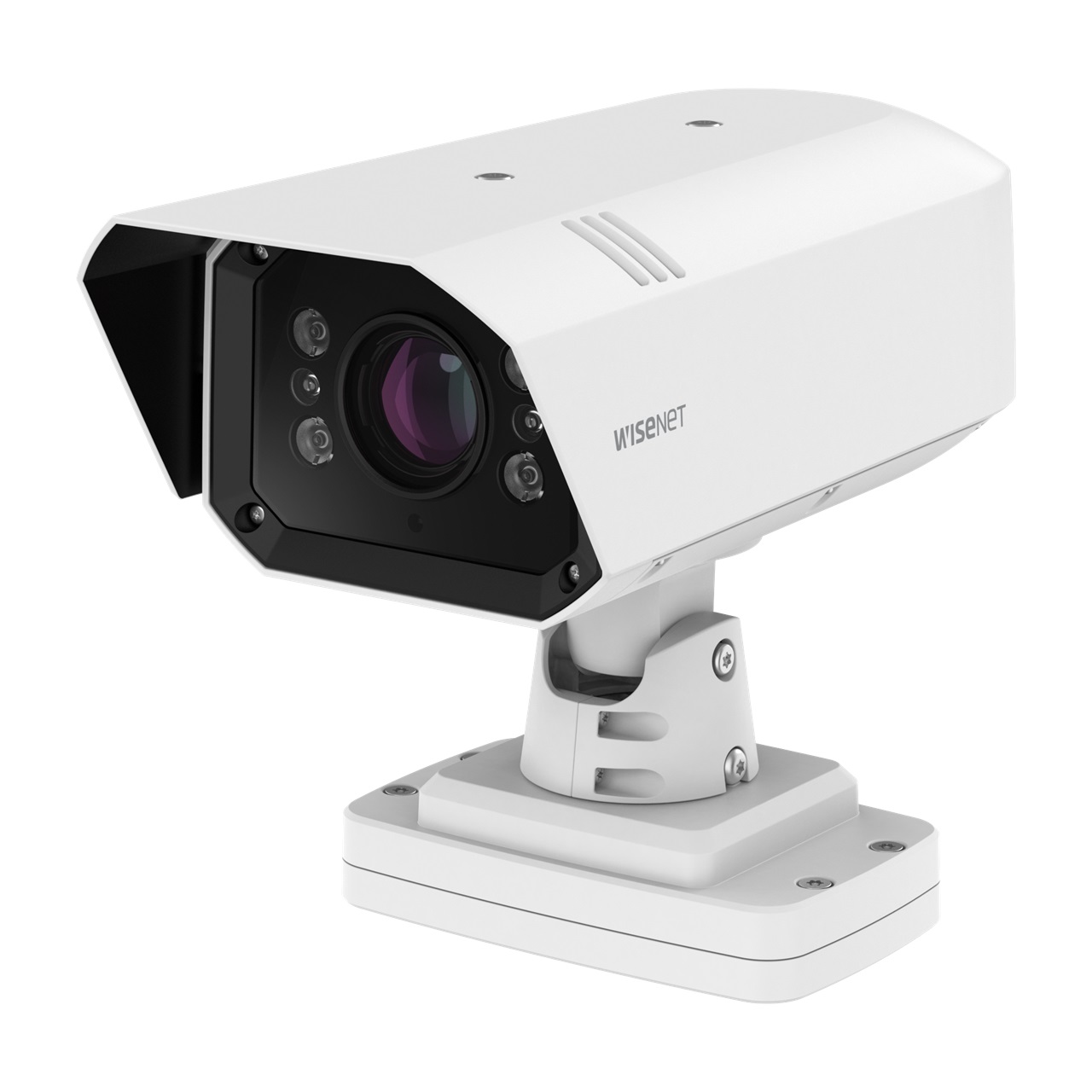 Hanwha Vision Kennzeichenkamera ANPR TNO-7180RLP Überwachungskamera mit 3 Megapixel Auflösung Bullet