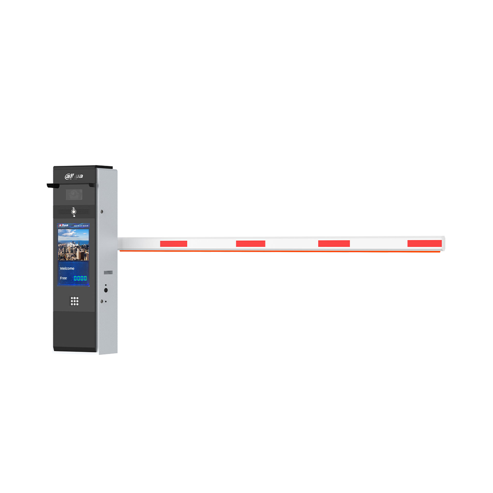 Dahua Schranke DHI-IPMECD-3142-RV4-LCD, digital und elektrische Schranke. Steuerbar mit Kennzeichenerkennung, Software oder Smartphone App. Schrankenanlage günstig und lieferbar