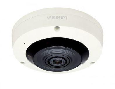 Hanwha Vision Hemispheric  Kamera XNF-8010R/FHM 1,6mm X-Serie Überwachungskamera mit 6 Megapixel Auflösung. professionelle Kamera für innen