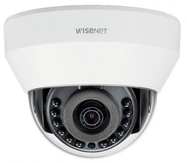 Hanwha Vision Dome Kamera LND-6022R 4mm Überwachungskamera mit 2 Megapixel Auflösung. professionelle Kamera für außen
