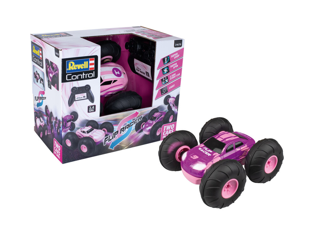 RC Stunt Car Flip Racer 'Pink'