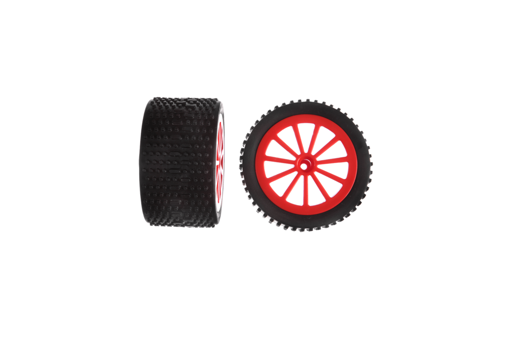 |2 hintere Reifen mit Felge für Turbo Fire (160108)  Turbo Fire 2 (370160116)|